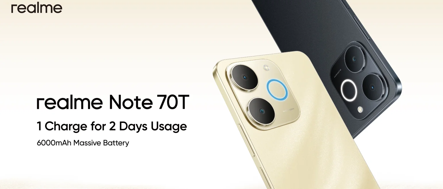 Realme Note 70T 4/256GB Gold Smartphone | ΚΩΤΣΟΒΟΛΟΣ - kotsovolos.cy